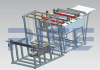 Machine de découpe de mousse de polyuréthane à bande à bulles PLC, déplacement gauche et droit, machine de découpe de mousse verticale Eva