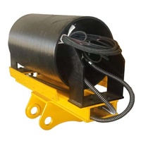 Compacteur à tambour hydraulique pour travaux de terrassement de 6 à 9 tonnes, accessoire pour excavatrice de sol, compacteur de pente de route