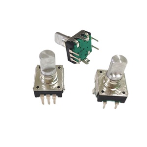 ผู้ผลิตขายส่งแบบกำหนดเองได้ PEC12 ตัวเข้ารหัสแบบหมุนเพิ่มค่าแบบ D-axis 5 พิน 12 18 24ppr - Product Image 1