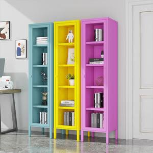 חם מכירה מותאם אישית מתכת מודרני מותאם אישית לוח תצוגה ארון מדף ספר אחסון עבור סלון סלון - Product Image 2