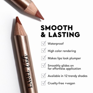 Crayon à lèvres en bois <span class=keywords><strong>rose</strong></span> doré sans logo, végétalien, mat, waterproof - Product Image 4