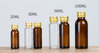 Bouteille de sirop contre la toux liquide oral en verre brun vide de 100ml avec joint à bouchon à vis