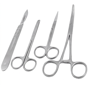Juego de Instrumentos Dentales CE de Pakistán, Kit de Herramientas Quirúrgicas Manuales de Acero Inoxidable Alemán de Primera Calidad, Tijeras y Pinzas con Mango BP SIGAL - Product Image 1