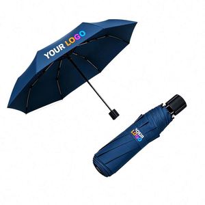 Factory Custom 3 Fold Manual <b>Windproof</b> <b>Umbrella</b> for Business LOGO Print Promo Gift Rain and Sun Protection Wholesale <b>Umbrellas</b> - Product Image 1