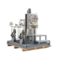 Système de pompe doseuse monté sur châssis, en promotion, avec réservoir de stockage en acier inoxydable, débit et pression en option, livraison complète