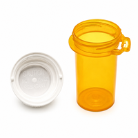 Frascos de Plástico para Pastillas con Tapas a Prueba de Niños, 16dr 20dr 30dr 40dr 60dr, Envases de Medicamentos, Frascos de Viaje para Píldoras
