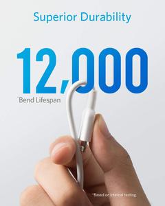 Anker Powerline II <b>USB</b> a to Lighting <b>Cable</b> With 6ft <b>Charging</b> Sync Cord Compatible SE A8433 <b>USB</b> a to Lighting <b>Cable</b> for SE - Product Image 3