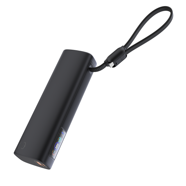 10000mAh 20000mAh Power Bank with Built-in USB-C Cable QC3.0 Fast Charging Mini Portable Battery
