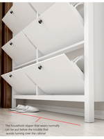 Armoire à chaussures de petite taille pour l'entrée de la maison, seau rabattable, de grande capacité permettant de gagner de l'espace