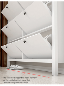 <span class=keywords><strong>Armario</strong></span> <span class=keywords><strong>de</strong></span> zapatos con tapa delgada, tamaño pequeño familiar <span class=keywords><strong>en</strong></span> la <span class=keywords><strong>entrada</strong></span> del hogar, ahorro <span class=keywords><strong>de</strong></span> espacio, gran capacidad - Product Image 2