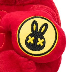 Red Baby Rabbit <b>Backpack</b> National Day Limited Edition Faux Fur Embroidered <b>Backpack</b> With Yellow Accents Festive Style - Product Image 6