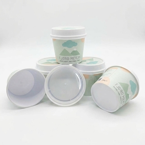 Emballage en plastique jetable <span class=keywords><strong>pour</strong></span> crème glacée à emporter, gobelet à yaourt à double couche en PP avec couvercles <span class=keywords><strong>pour</strong></span> smoothie, salade, jus, fruits - Product Image 6