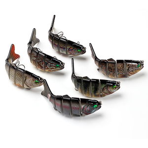 Graine <span class=keywords><strong>de</strong></span> citrouille <span class=keywords><strong>de</strong></span> truite OEM/ODM, leurre <span class=keywords><strong>de</strong></span> pêche en plastique ABS, Swimbait multi-articulé, vente en gros, grand <span class=keywords><strong>jeu</strong></span>, VSJ06-6 - Product Image 1