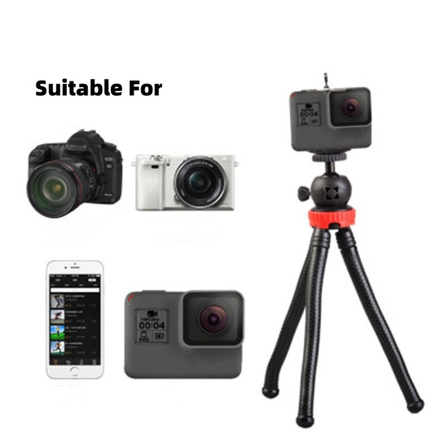 Wholesale Flexible Octopus Tripod With 1/4" Screw Ball Head for Mobile Phone DSLR DV Camera Action Camera