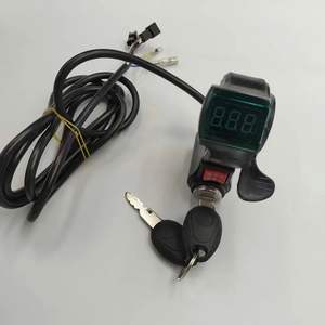 Universel 12V -84V LED Vélo Électrique Scooter Tricycle Véhicule <span class=keywords><strong>Poignée</strong></span> Doigt Pouce Accélérateur - Product Image 3