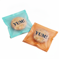 Sacs personnalisés anti-humidité pour biscuits et bonbons avec logo, scellage thermique sur trois côtés, emballage souple pour aliments pour bébés, pochettes plates