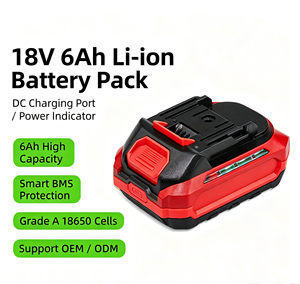 Batterie au lithium polymère 18V DC rechargeable 5Ah pour outils électriques sans fil, remplacement avec lumière latérale, en stock - Product Image 6
