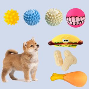 Toptan çevre dostu TPR köpek oyuncaklar aşınmaya dayanıklı sondaj için küçük Pets' taşlama temizlik eğitim malzemeleri - Product Image 4