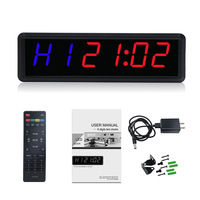 LED électronique extra large Gymboss Boxing HIIT Tabata Interval Timer Logo personnalisé Alliage d'aluminium Montage mural Haute qualité d'exportation