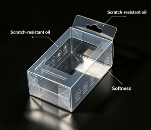 Caja de Embalaje Transparente Cuadrada de Plástico PET para Cosméticos con Impresión a Color Personalizada - Product Image 6