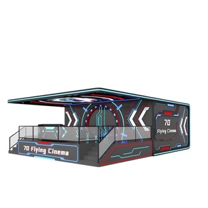 Silla de Cine con Movimiento 3D/<span class=keywords><strong>4D</strong></span>/5D/7D, Pantalla de 360 Grados, 8 Asientos, 6 DOF, Plástico y Metal, Certificación CE, 20 Películas, Uso Comercial - Product Image 1