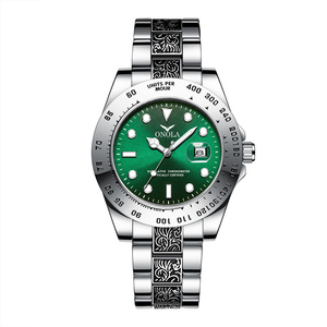 Reloj de Pulsera para Hombre ONOLA 3814, Marca Original, Estilo Árabe, Cuarzo, Acero Inoxidable, Moda Islámica Musulmana - Product Image 1