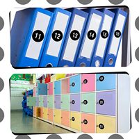 Pegatinas Reflectantes Impermeables de Vinilo Numeradas, Calcomanías de Números Secuenciales Kiss Cut, Etiquetas Autoadhesivas para Buzón y Regalos