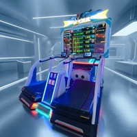 Simulateur de course à deux joueurs pour aire de jeux intérieure, machine à monnayeur, garantie 1 an, support anglais