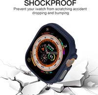 Coque de protection creuse en PC pour Apple Watch Ultra 49mm, compatible avec les modèles 49mm, 42mm, 46mm, et les séries IWatch 11, 10, 9, 8, 7