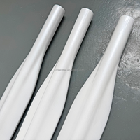 Baril de pêche au harpon 1300 mm en fibre de carbone 100 %, finition blanc nacré, pour la pêche en mer