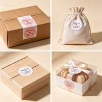 Autocollants ronds roses personnalisés de remerciement - Étiquettes d'emballage pour sceller les colis, soutenant ma petite entreprise, pour boutique