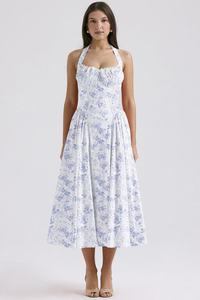Vestido Corto con Mangas Abullonadas y Cuello <span class=keywords><strong>en</strong></span> V WW185 - Product Image 4