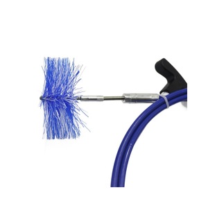 Circular Chimney Pipe Cleaning <b>Brush</b> Pp Fiber Rod 3M Plastic Handle <b>Dust</b> Removal Tool <b>Brush</b> Home Use - Product Image 4