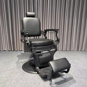 Sillón de Barbería Profesional para Salón con Elevación Hidráulica y Giro de 360° °   Giratorio, Perfecto para Peinar con Pomada - Product Image 3