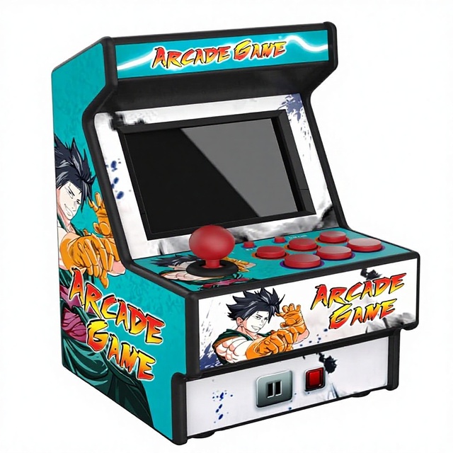 Mini Arcade Machine Retro Handheld Game Console 156 Classic 16-Bit Video Games 2.8 Inch Color Display Rechargeable Battery TV
