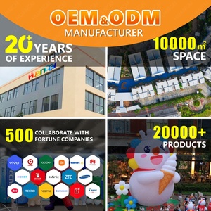 Modèle gonflable publicitaire de 7 pieds, personnalisé, pour extérieur, en forme de crevette de dessin animé, homard 3D et crevette - Product Image 5