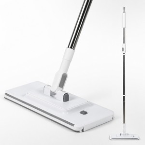 Mopa Plana Grande HOLAMOPA con Cabezal de 28 x 11.5 cm, Mango Telescópico y Liberación de Almohadilla con un Clic para Limpieza del Hogar - Product Image 1