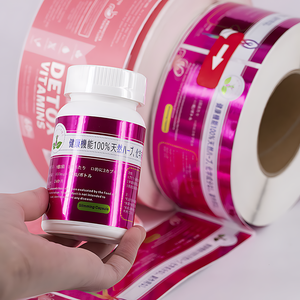 Etichetta autoadesiva su ordinazione della bottiglia di nutrizione di salute che stampa l'etichetta di stampa di tocco morbido di CMYK per le bottiglie - Product Image 1