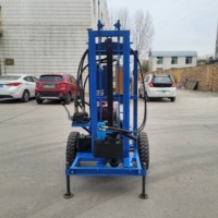 Vente directe d'usine, machine de forage de puits d'eau portable de 22 CV, profondeur maximale de 180 m