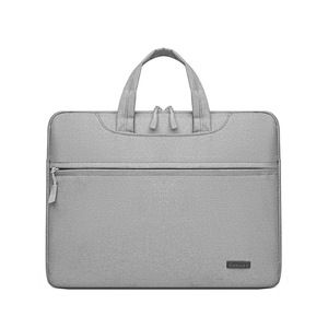 Sac pour ordinateur portable imperméable en Oxford de 15,6 pouces, mallette légère à bandoulière unisexe, élégante, en toile et velours, avec poignée - Product Image 1
