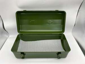 Caja de Herramientas de Metal para Camping Y430, Caja de Almacenamiento Extra Grande, Maleta Portátil, Resistente al Agua y al Óxido, Organizador de Herramientas - Product Image 6