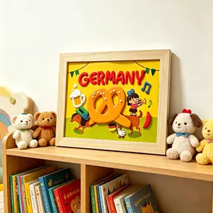 Art Clay Photo <b>Frame</b> DIY Children Educational air Dry Super Light Eco-friendly Clay Creative Decoration <b>Painting</b> - Product Image 3