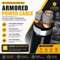 Cable de Alimentación Blindado de Media Tensión YJV22 de 3 Núcleos, 8.7/15kV, Estándar IEC 60502-2, con Aislamiento XLPE y Blindaje de Cobre, para Entierro Directo