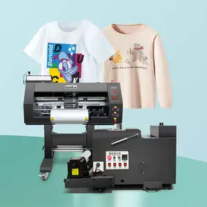 Impressora digital a3 dtf 30cm, máquina de impressão para camisas e qualquer tecido com cabeça xp600