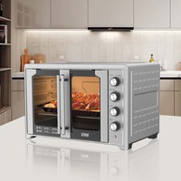 Four électrique à pizza WINNING STAR ST-9851, vente en gros, usage domestique, 75L, double porte vitrée, avec grill