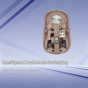 Tùy chỉnh thiết kế độc đáo có thể điều chỉnh DPI yên tĩnh bấm vào <span class=keywords><strong>5D</strong></span> sạc trong suốt 2.4G BT 2 chế độ chuột không dây cho văn phòng PC - Product Image 5