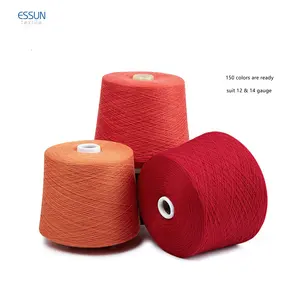 2022-2023 Super Fine Yarn Nm48/2 Nm28/2 9% Cashmere feel Merino Wool 16% Acrylic 20% PTT 55% Nylon Blended Sweater Knitting Yarn