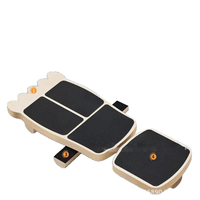 Planche d'équilibre en bois à une seule jambe avec surface antidérapante pour l'entraînement du tendon d'Achille en ballet et yoga