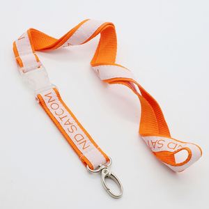 Custom Promotional Polyester Breakaway Teacher Lanyard Double Layer Print College Football ID Card Holder Lanyards - Product Image 2