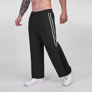 Erkek rahat çizgili <span class=keywords><strong>Sweatpants</strong></span> yüksek sokak tarzı nefes gevşek düz pantolon all-sezon yeni moda marka için bahar - Product Image 1